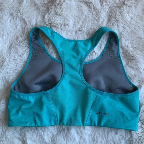 Nike Pro Turquoise Blue Sports Bra - Picture 4 of 6